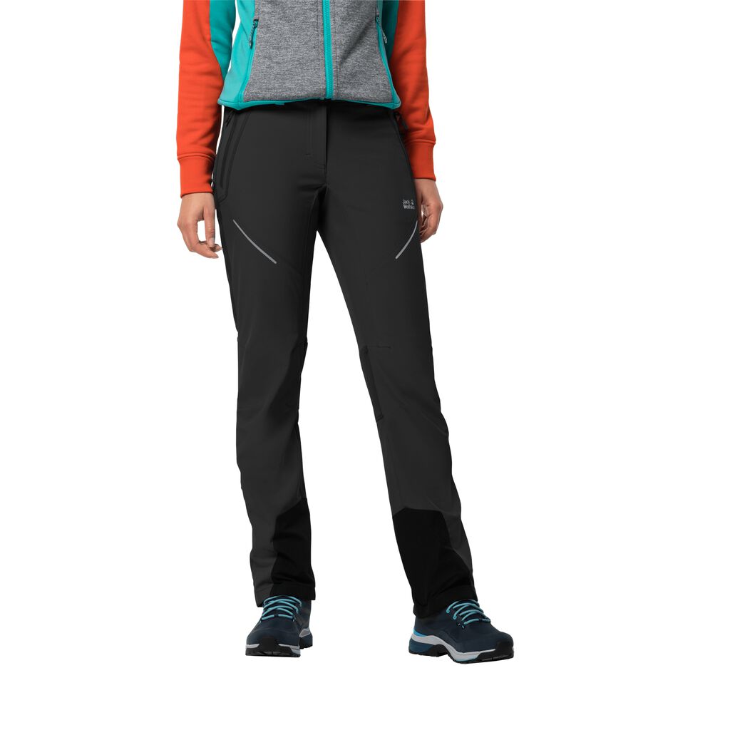 Jack Wolfskin GRAVITY SLOPE παντελόνι softshell γυναικεια μαυρα | GR3182570